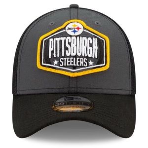 Pittsburgh Steelers New Era 2021 NFL Draft Trucker 39THIRTY Flex Hat
